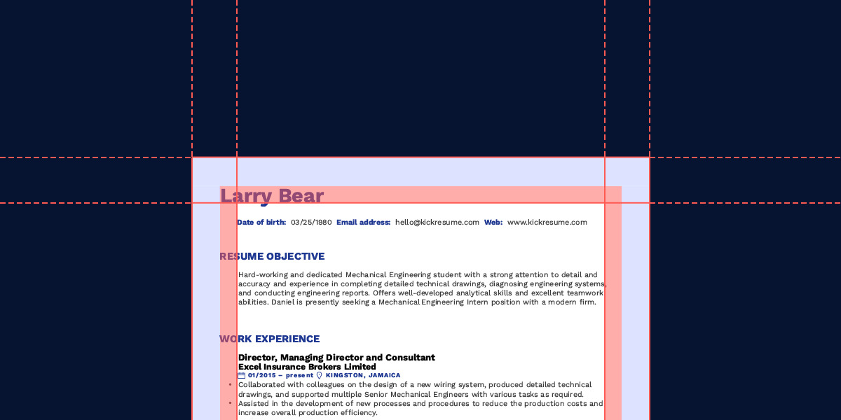Márgenes del currículum: Cómo hacerlos bien (+Plantillas de formato de currículum)