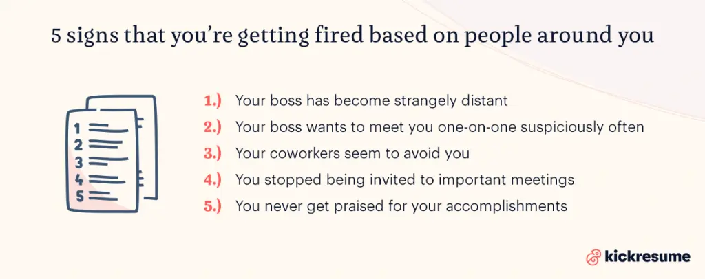 5 signs that you're getting fired based on people around you