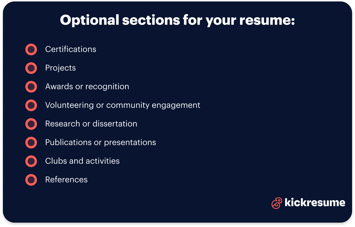 IT support officer resume optional section examples