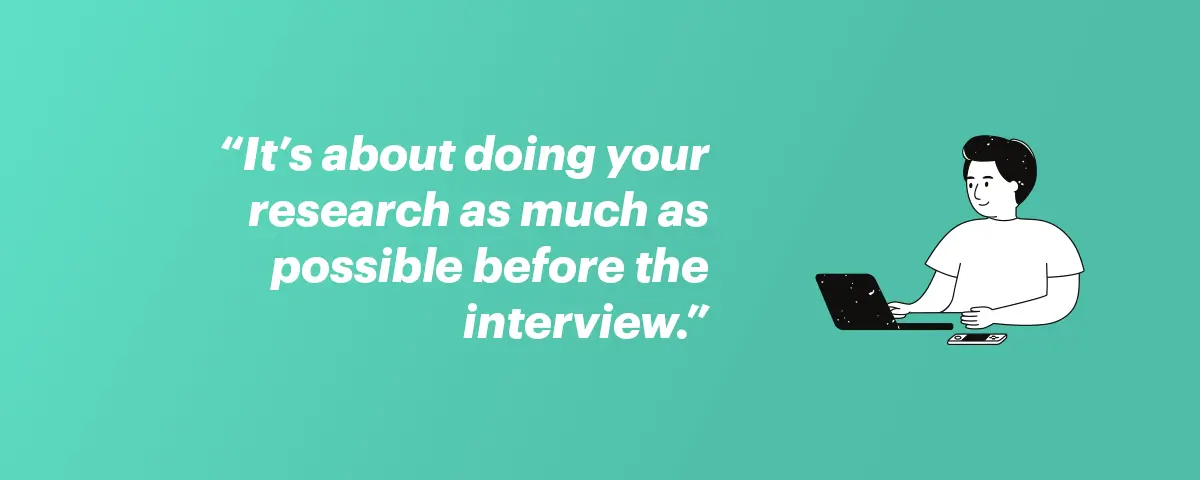 Research the company before job interview