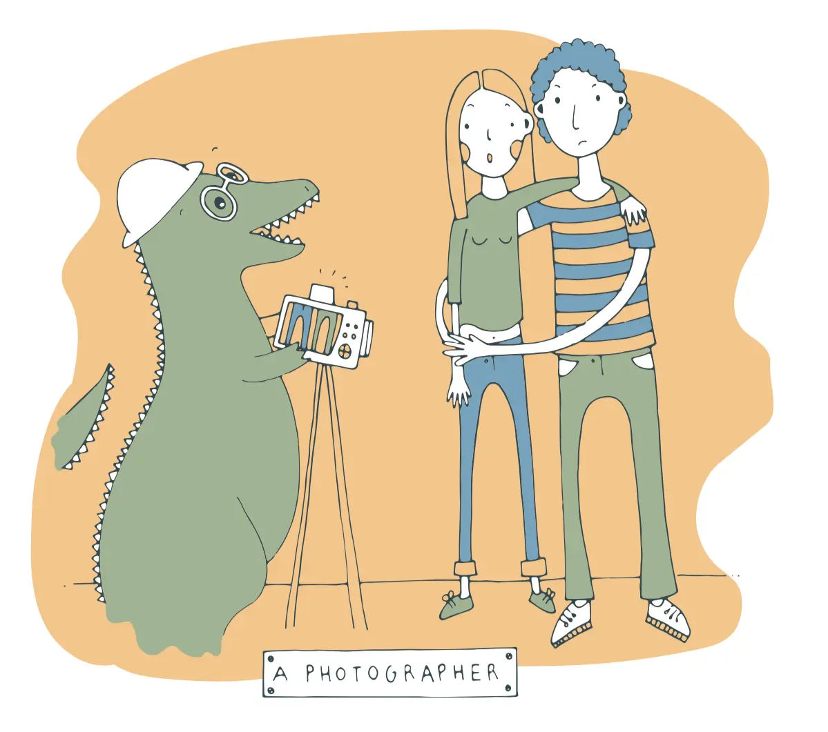 T-rex a photographer