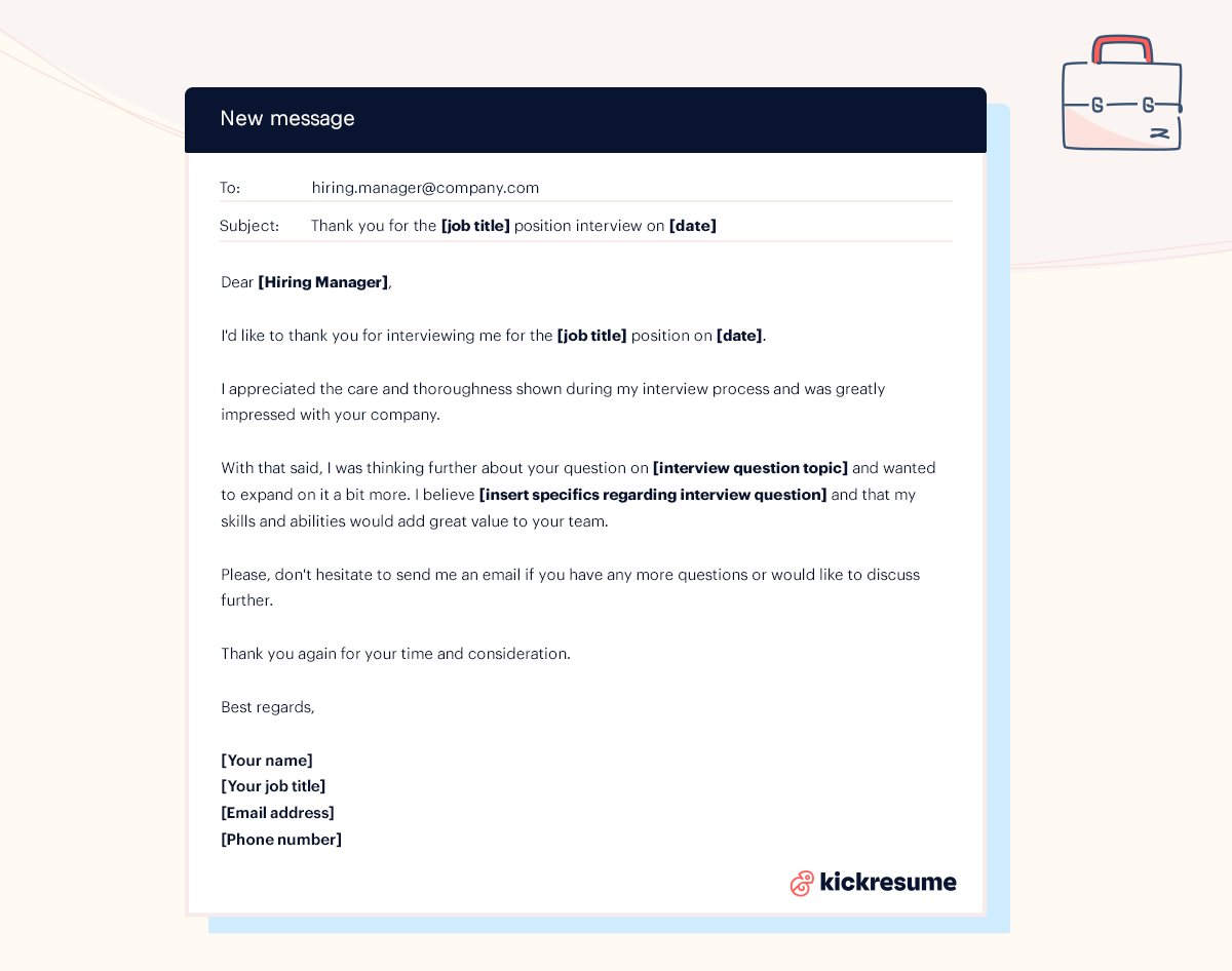 Thank you email to express further interest in a different position (email example)
