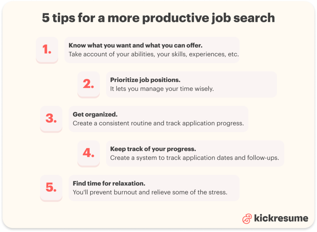 5 tips for a more productive job search