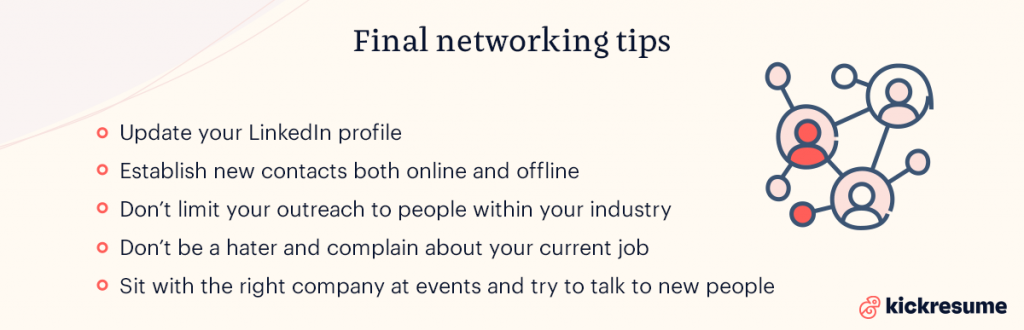 final networking tips