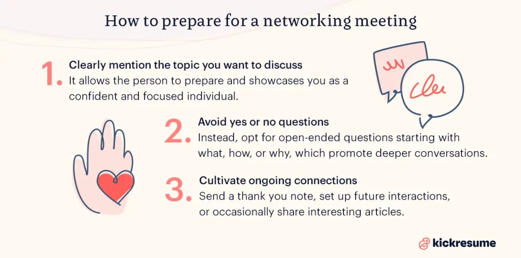 How to prepare for a networking meeting