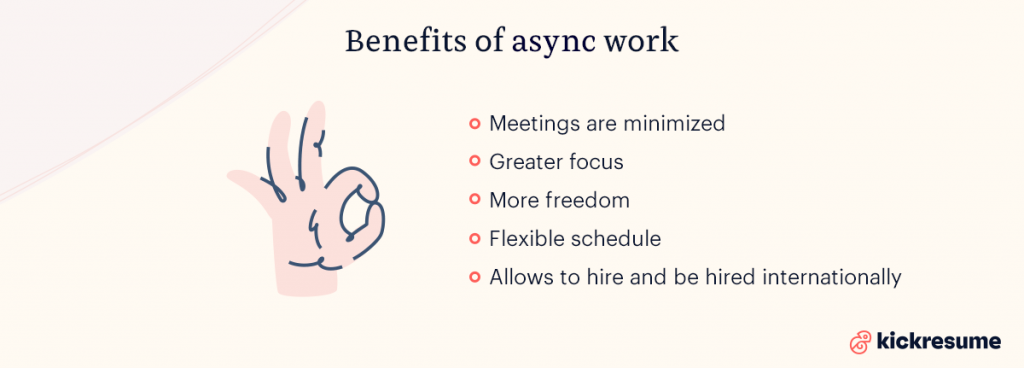 Benefits of async work