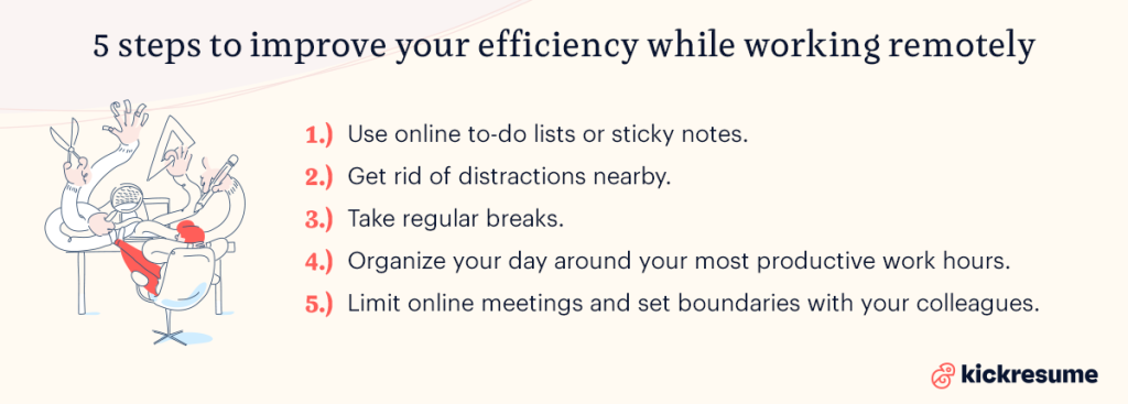 how to improve efficiency when working remotely
