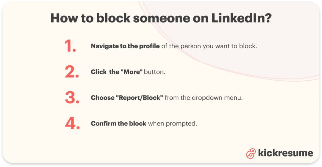 how to block someone on LinkedIn in 4 steps