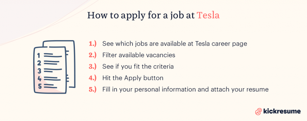 How to apply for a job at Tesla