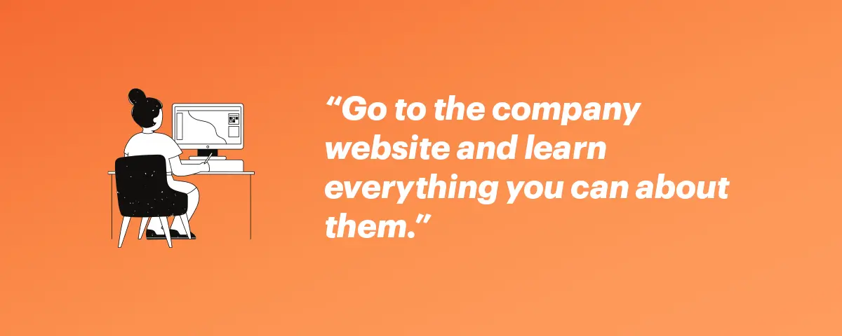 research the company