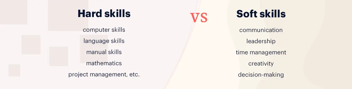 hards vs soft skills