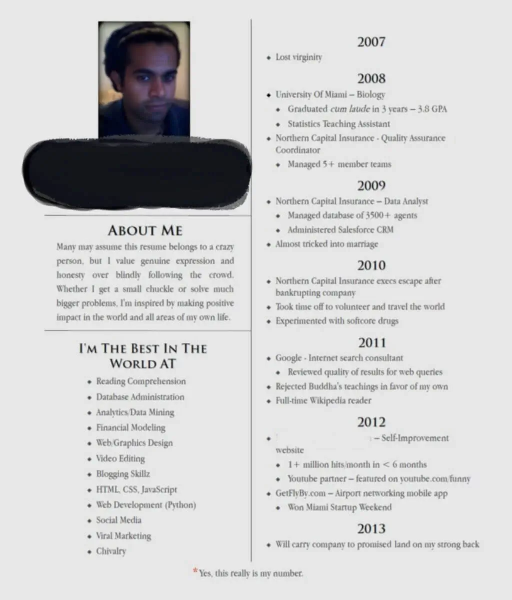 worst resume