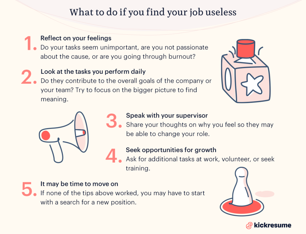what to do if you find your job useless?
