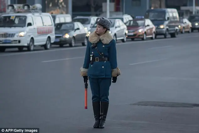 traffic officer is one of the top jobs in north korea