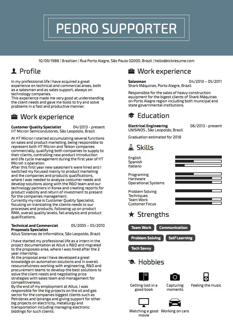 Vodafone: Release Manager & Customer Specialist Resume Example