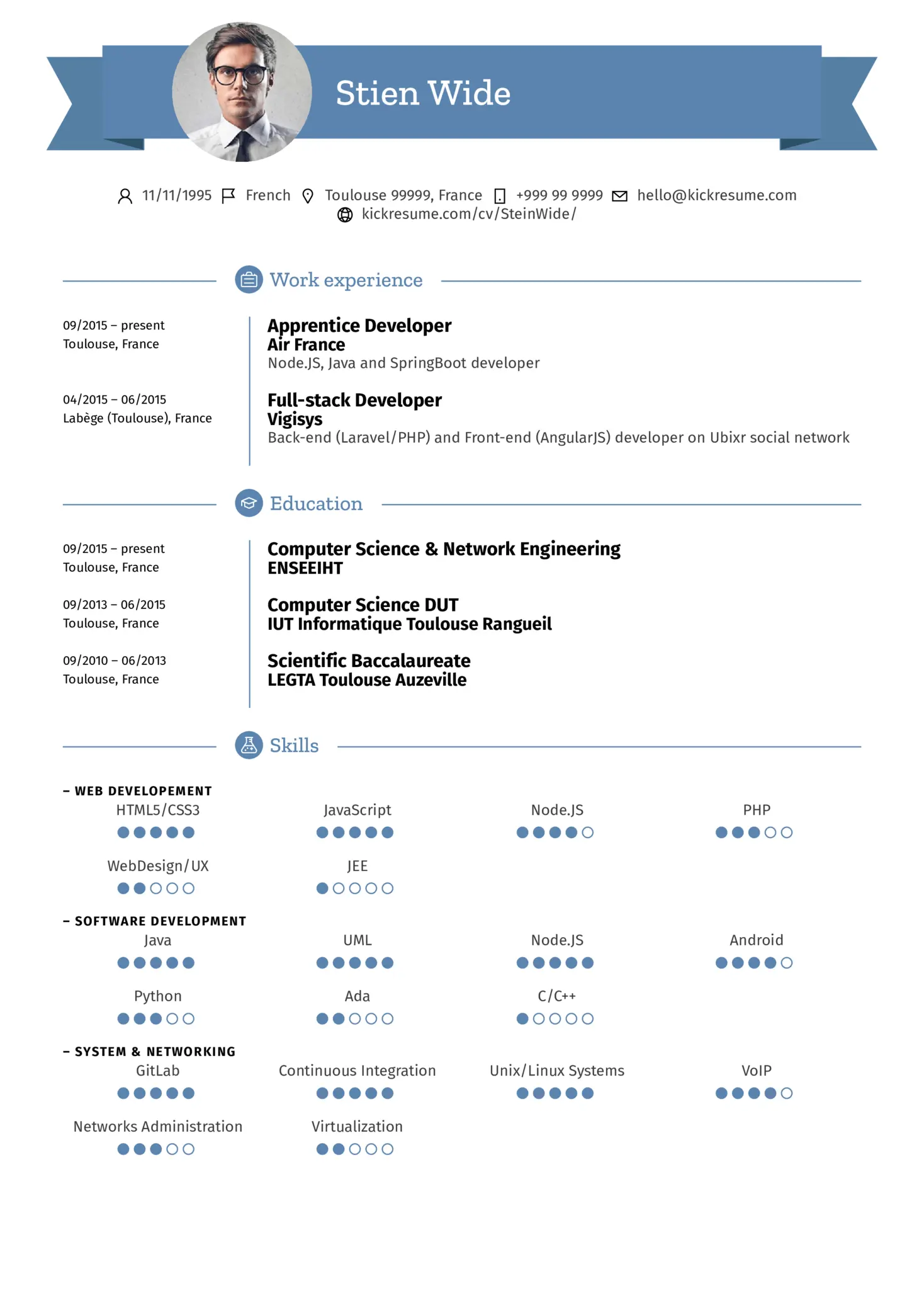 air france resume sample