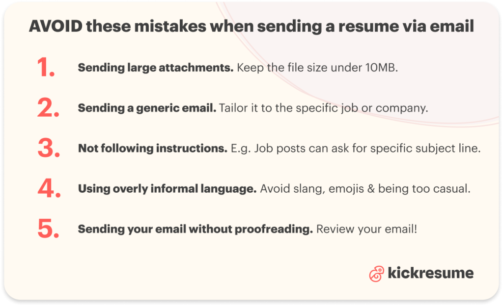 What To Write in an Email When Sending a Resume? (+Samples ...