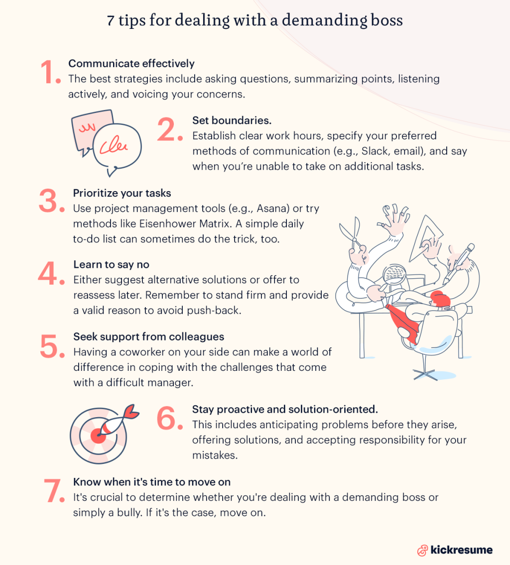 7 tips for dealing with a demanding boss