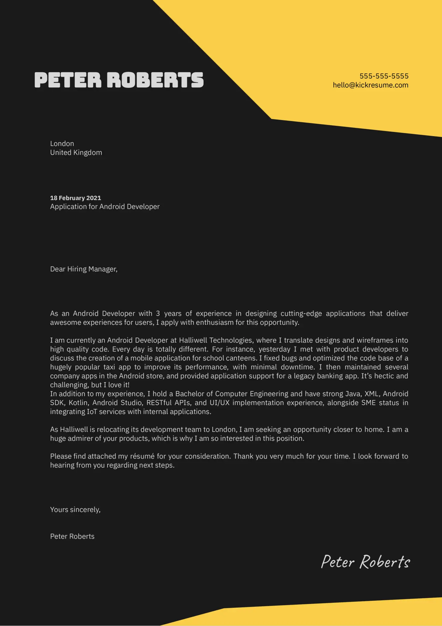 web3 developer resume sample