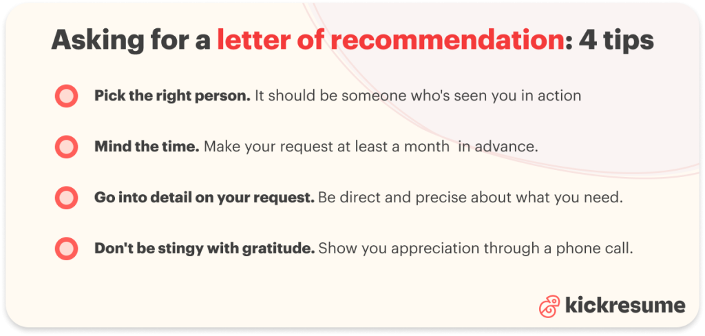 asking for a letter of recommendation: 4 tips