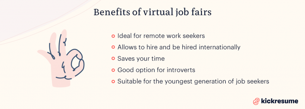 benefits of virtual job fairs