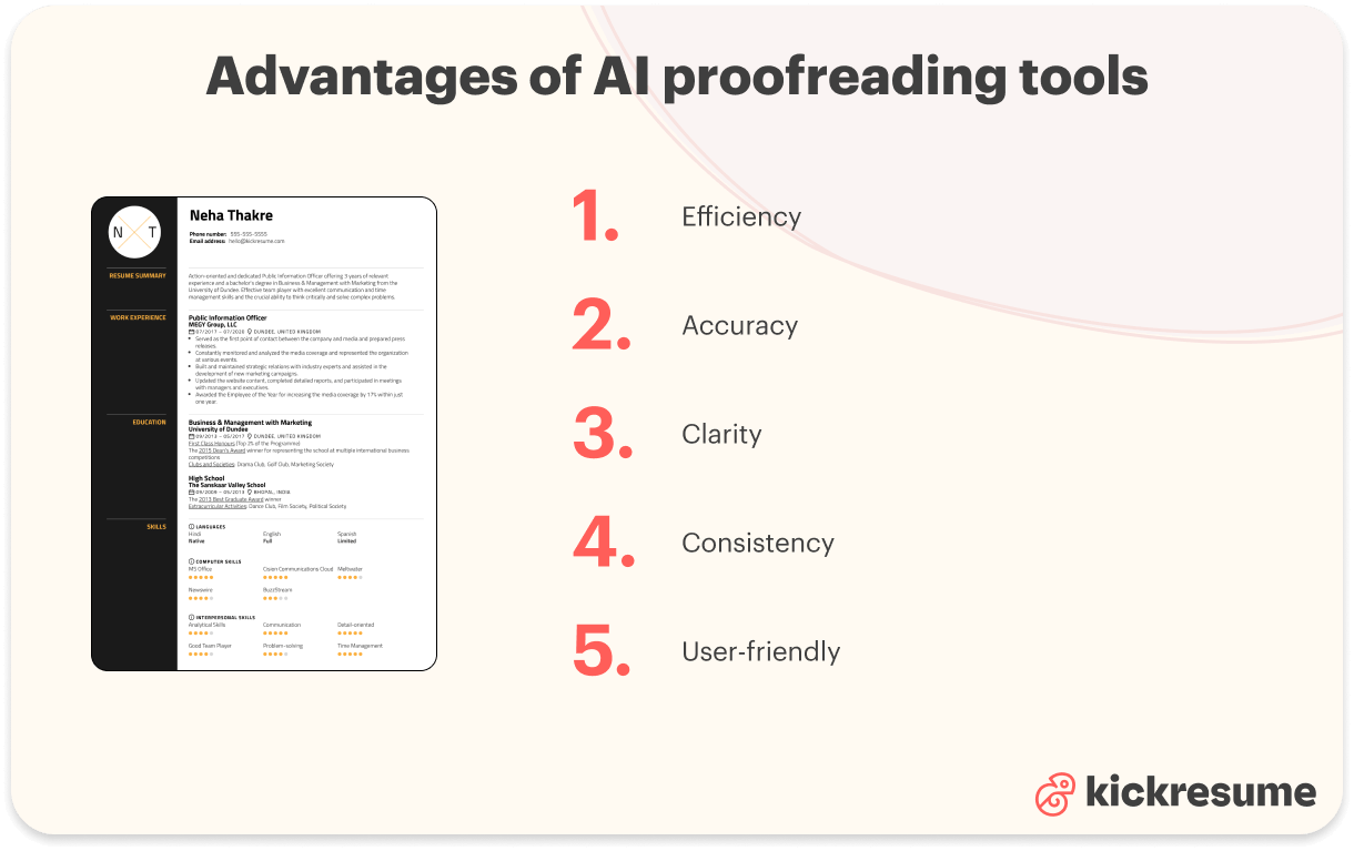 Advantages of AI proofreading tools