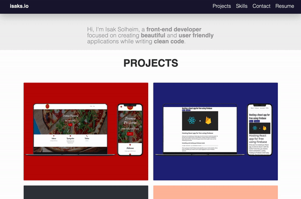 Isak Solheim career portfolio