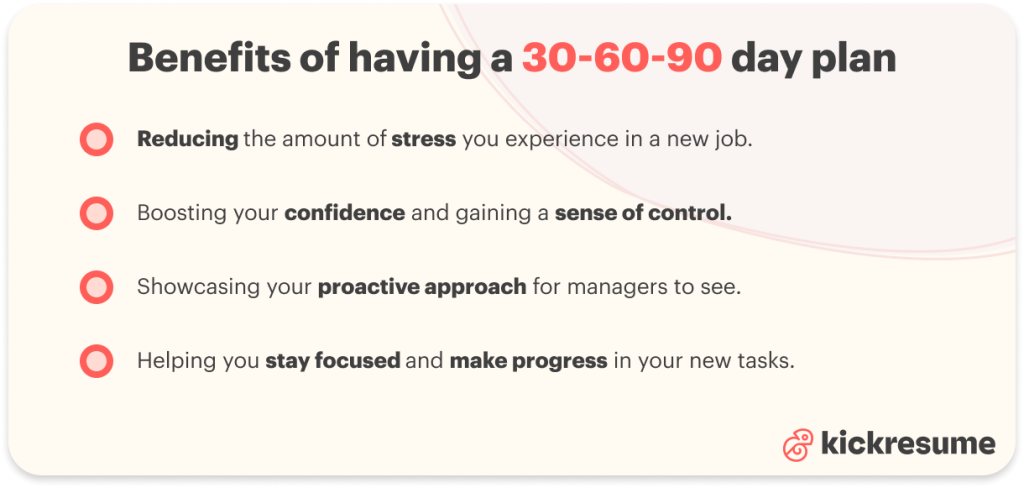 benefits of a 30 60 90 day plan