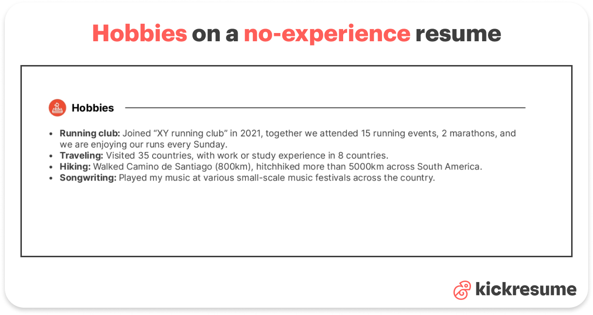 How to Write a Great Resume With - Hobbies%20on%20a%20no Experience%20resume 