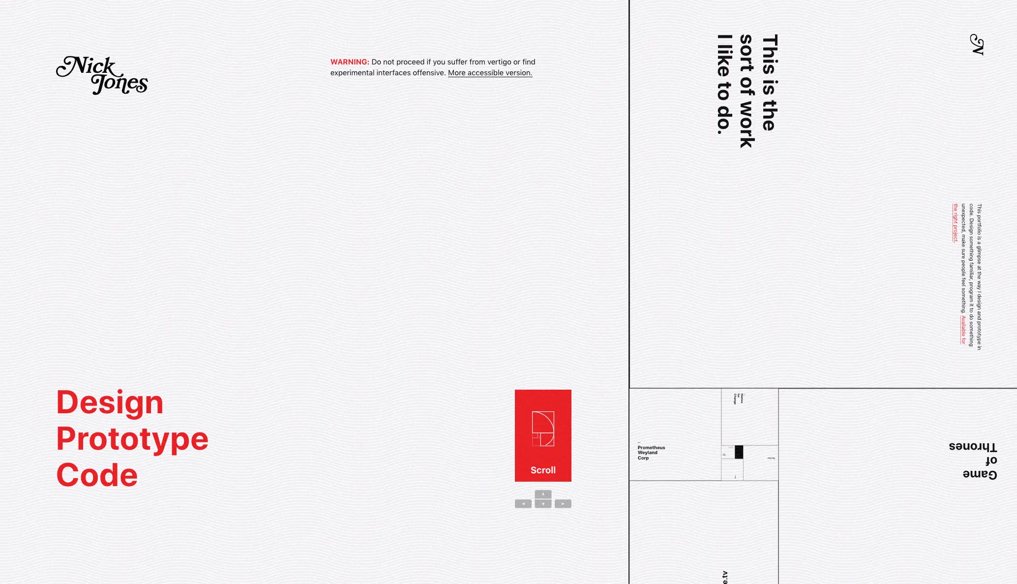 Designer's Personal Portfolio