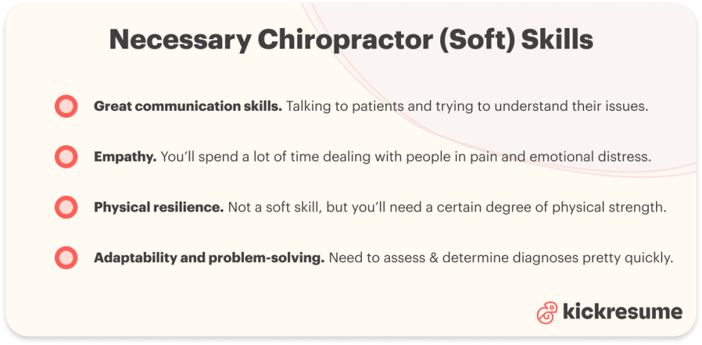 chiropractor skills