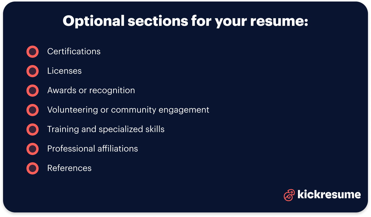 Security officer resume optional sections examples