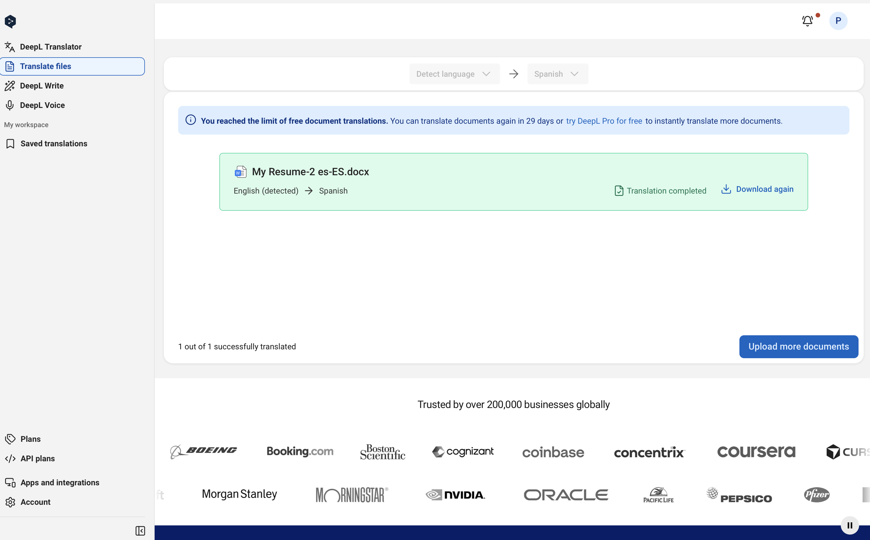 Deepl translator