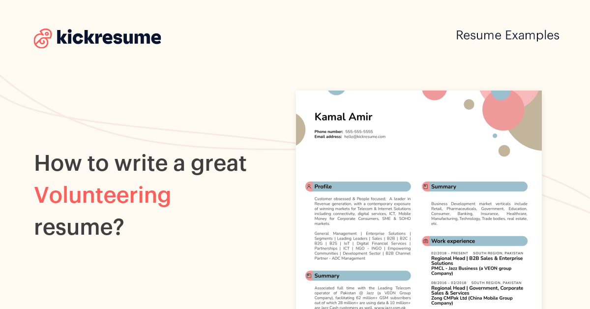 Volunteering Resume Examples amp - Volunteering